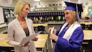 Andover High School seniors present Life Impact Diplomas to former teachers
