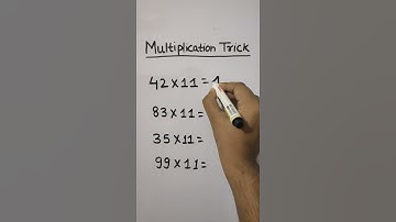Trick to Multiply any 2-digit no. by 11 #shorts #vedicmaths #multiplication #maths #trick #fast