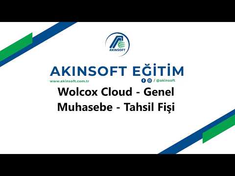 WolvoxCloud - Genel Muhasebe - Tahsil Fişi
