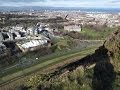 View of Edinburgh from Salisbury Crags, Scotland.