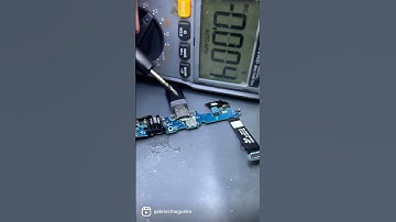 Testando conector de carga com o multimetro