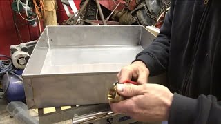 Installing taps in my maple sap pans