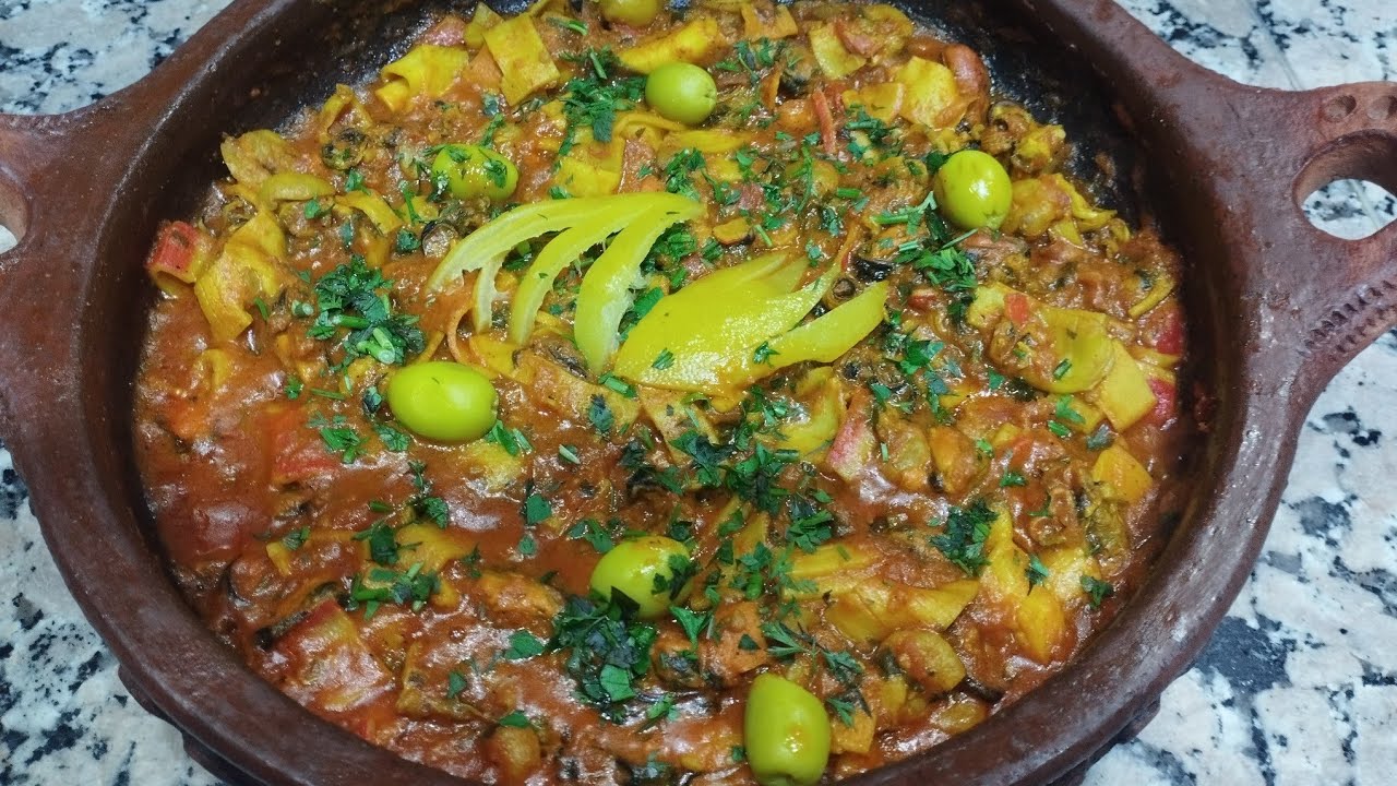 طاجين بفواكه البحر