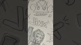 Jinx Drawing #art #arcane #jinx #sketchbook #jinxarcane