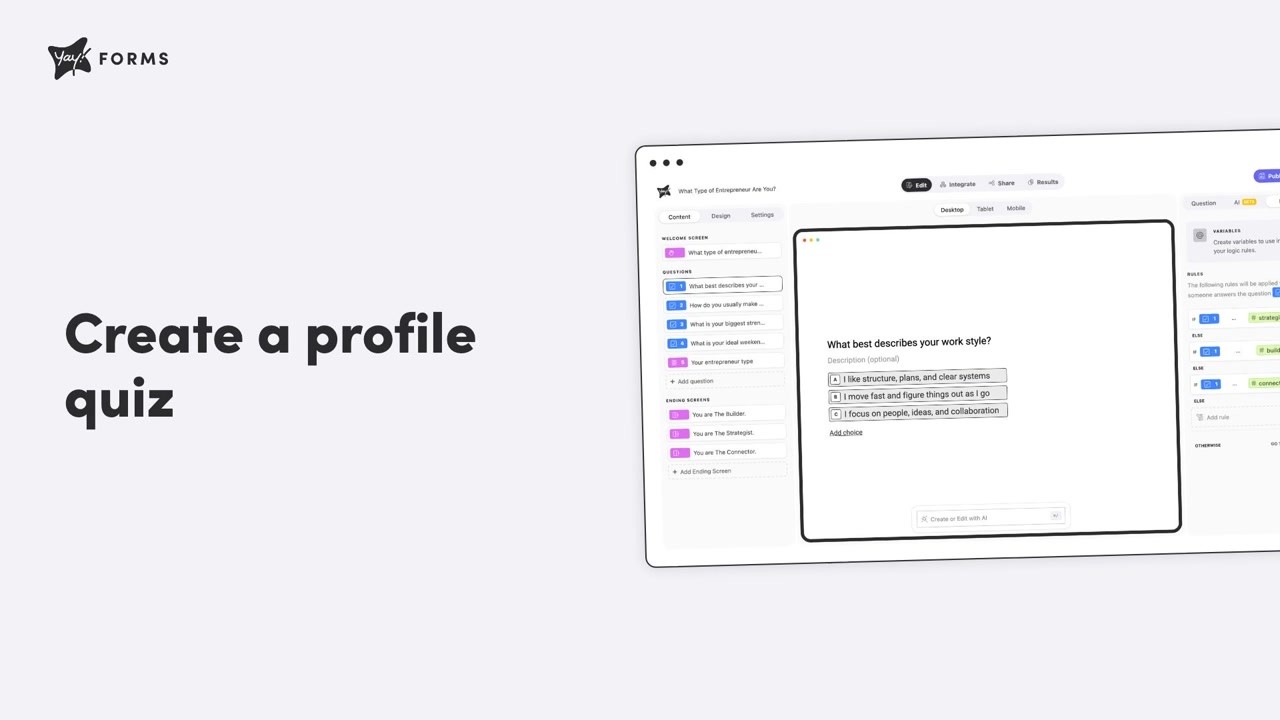 How to Create a Profile Discovery Quiz