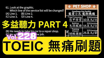 Day 228 多益聽力 Part 4 意料之外 焦點挑戰 無痛刷題 突破多益 TOEIC成績 3分鐘速戰 #多益聽力 #多益 #toeic part4 #多益聽力練習 #托业