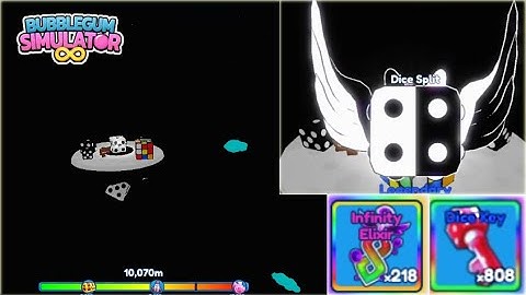 USING 800+ DICE KEYS ON THE NEW DICE CHEST RIFT!! | Bubblegum Simulator Infinity