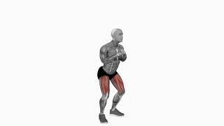 Bodyweight Pulse Squat Arms To Chest - Proper Form &amp; Technique [4K]