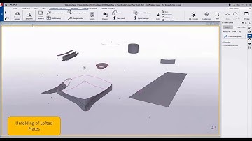 Unfolding of lofted plates - Tekla Structures 2020
