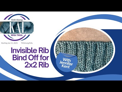 Invisible Rib Bind Off for 2x2 Rib