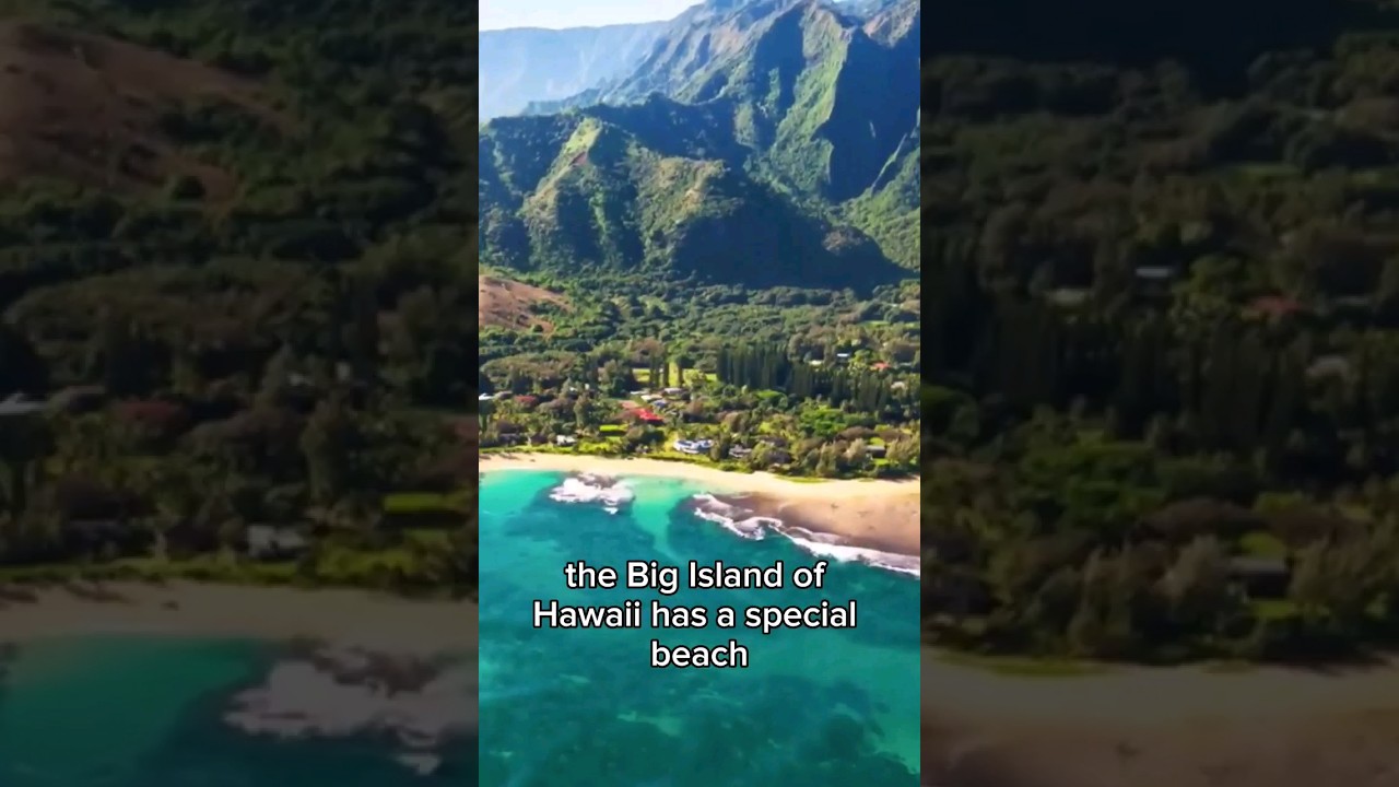 Most Unique Beaches in The World: Mahana beach also known as Papakōlea Beach on Hawai