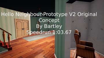 hello neighbour prototype remake v2 original concept by Barley speedrun 1:03.67