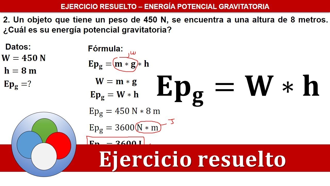 Ejercicios Resueltos De Masa Energia Potencial Trabajo Y Energía