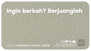 INGIN BERKAH? BERJUANGLAH (2 menitan)