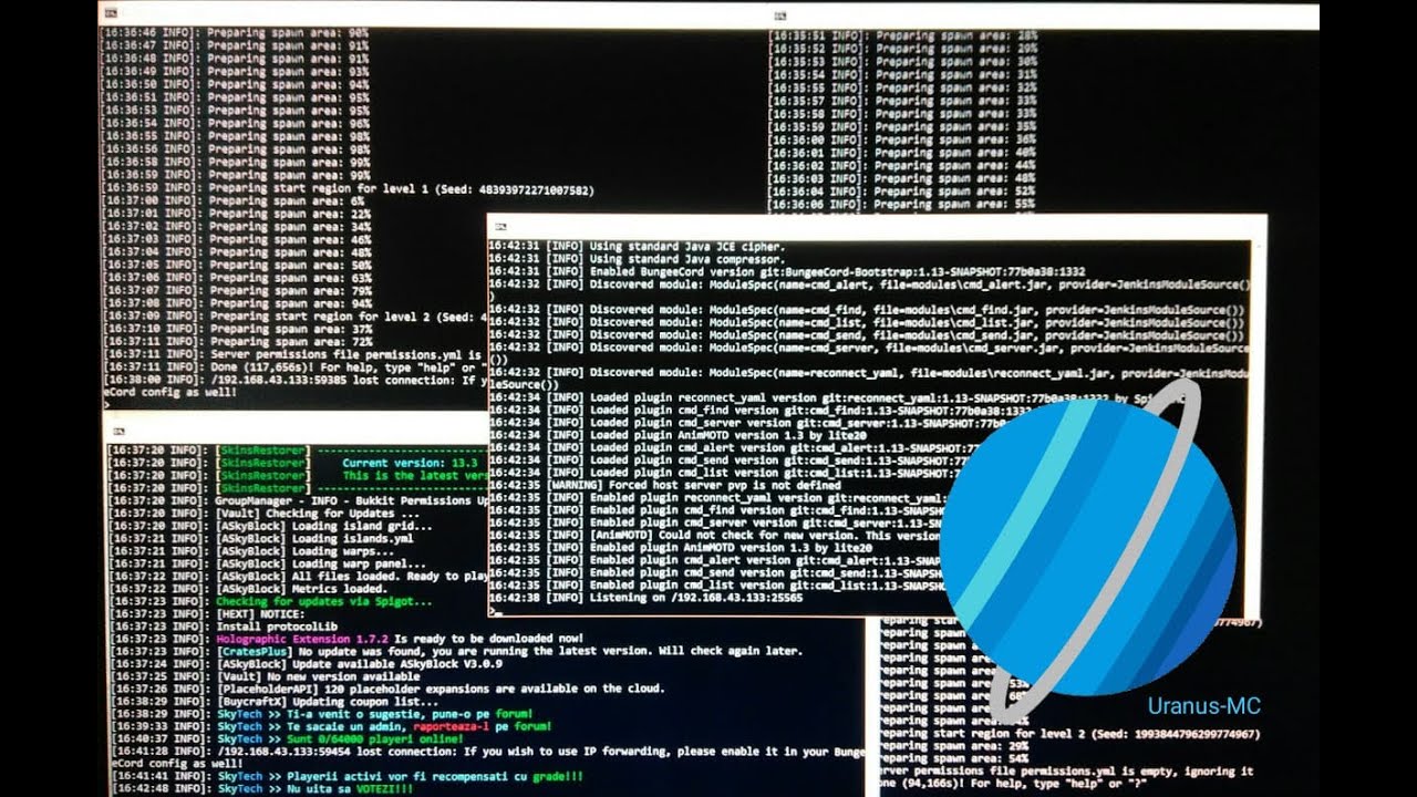[Uranus-MC] Cum sa imi fac un server de Minecraft #1