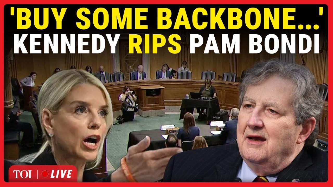 John Kennedy CLASHES With Pam Bondi In Fiery Senate Hearing Over DOJ Spying  Allegations