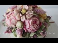 앙금플라워 겹코스모스,작약,라넌큘러스 꽃짜기/beanpaste flower piping techniques/Cosmos, Peony, Ranunculus