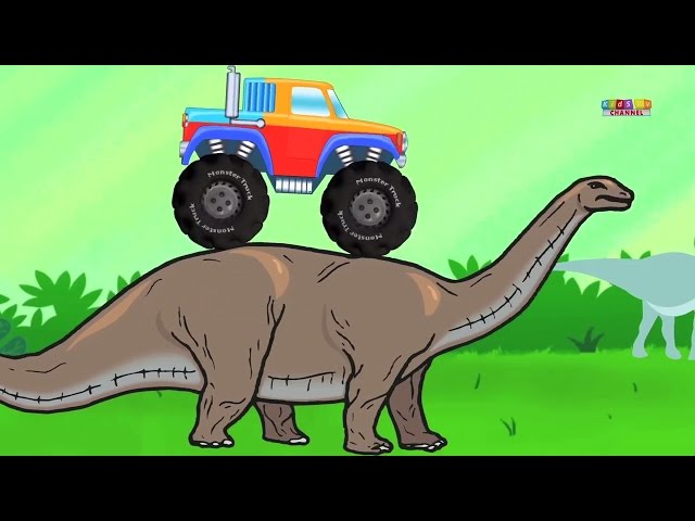 Monster Truck In Dinosaur Land, Adventure And Stunts