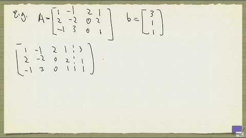 Linear equations - Gaussian elimination
