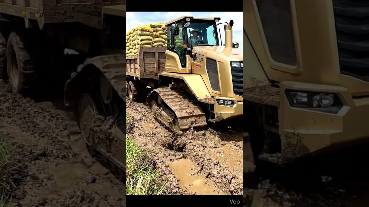Champagne Gold HOWO T7H 430HP 6x4 Conquers Deep Mud! Extreme Farm Hauler 🚜🔥 