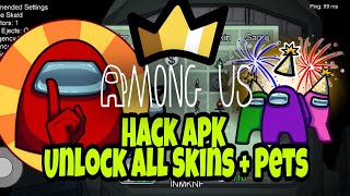 How to Download the Among Us Game Hack mod APK||All pets + skins unlock for Android screenshot 5