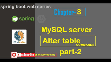 mysql table commands | alter table commands | add column | drop column | rename column