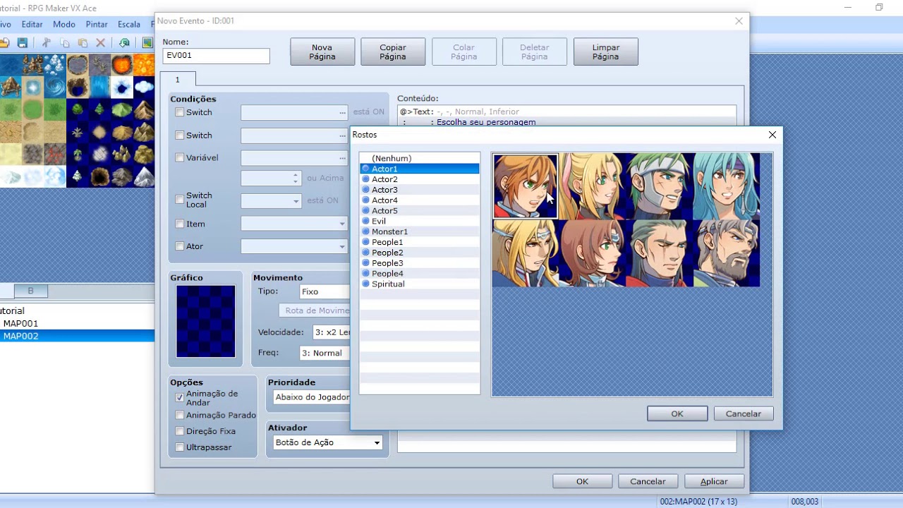 Escolha de personagem - RPG Maker VX Ace - YouTube