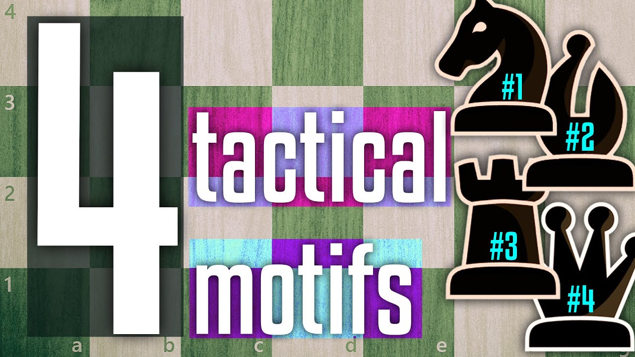4 тактических мотива, которые вы ОБЯЗАТЕЛЬНО должны знать в шахматах