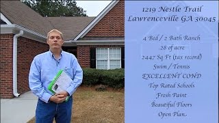 SOLD!!! CLOSED 5/15/15 - 1219 Nestle Trail Lawrenceville GA 30045