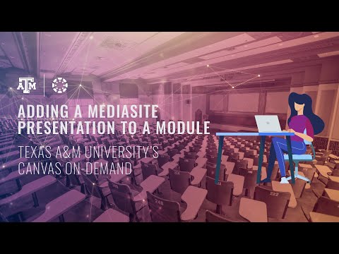 Adding a Mediasite Presentation to a Module