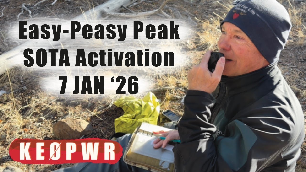 Easy-Peasy Peak SOTA Activation, 7 JAN 2026!