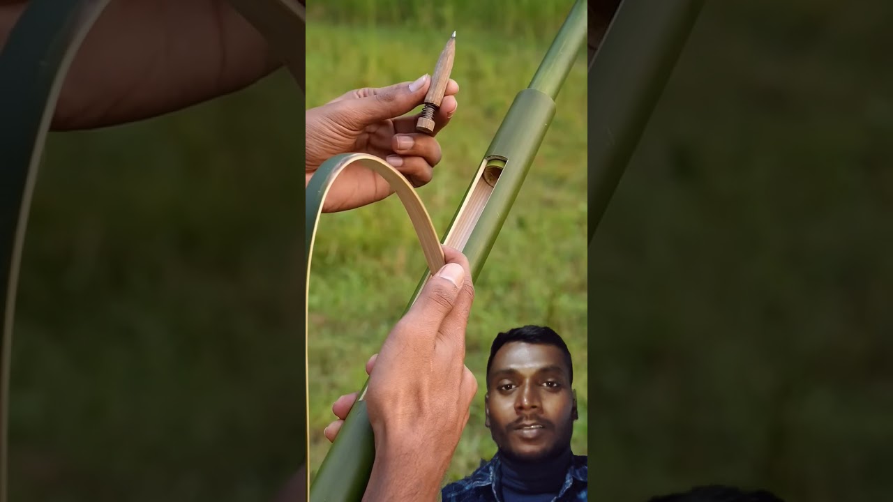 "Bamboo Gun Shooting Skills 😲" 