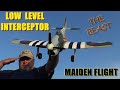 Hawker Tempest 800mm RC plane 6 Axis gyro 3S POWER PNF H-King MAIDEN FLIGHT