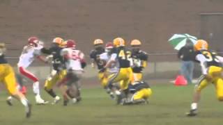 Kickoff return touchdown by Ledyard's River Thomas