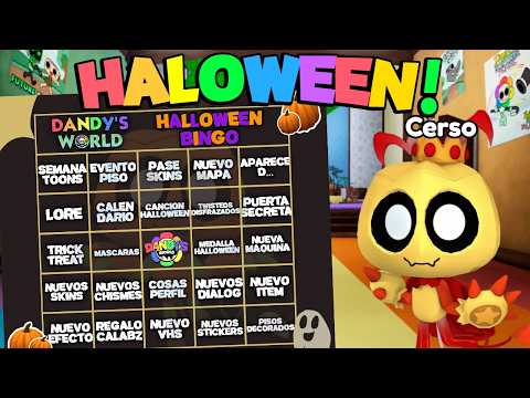 🌺* ACTUALIZACION * TODAS las TEORIAS y BINGO de HALLOWEEN 😱 Cerso Roblox Dandy's World
