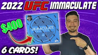 🔥 2022 UFC IMMACULATE HOBBY BOX 🔥 How Do YOU Think We Did?! FIRST LOOK! $400 FOR 6 CARDS!