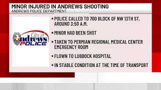 Minor in hospital after being shot in Andrews suspects not identified yet