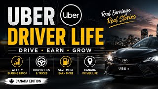 First Day First Vlog 🎥 Uber Driver Life in Canada 🚗    Hustle Life Vlog 🚘