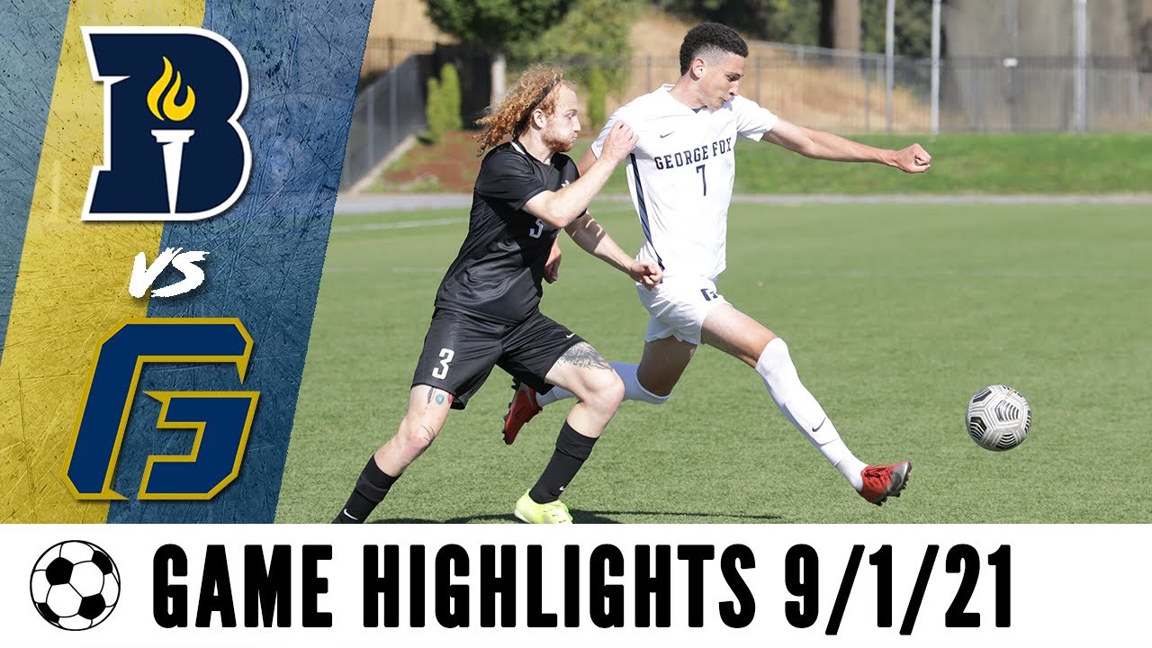 George Fox vs. Bushnell Highlights // D3 Men's Soccer 2021
