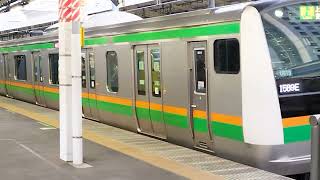 E233系3000番台宮ヤマU619編成品川駅発車
