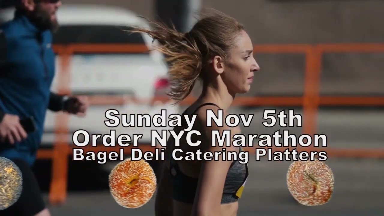 NYC Marathon Watch Party Bagel Platters Catering Broad Nosh Bagel Deli Catering NYC