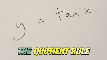 How to differentiate tanx using the quotient rule