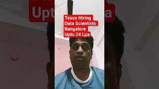 Tesco Data Scientist Job 2025 | Bangalore | Hybrid | Python, ML, Big Data