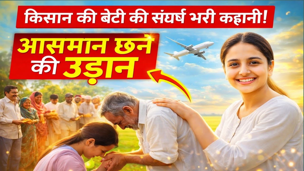 किसान की बेटी ने छुआ आसमान 😱 | तानों से पायलट बनने तक की सच्ची कहानी! #successstory #motivation 