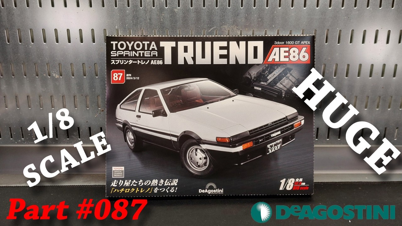 HUGE Toyota AE86 Model Kit Part #087 | DeAgostini 1/8 Scale Toyota