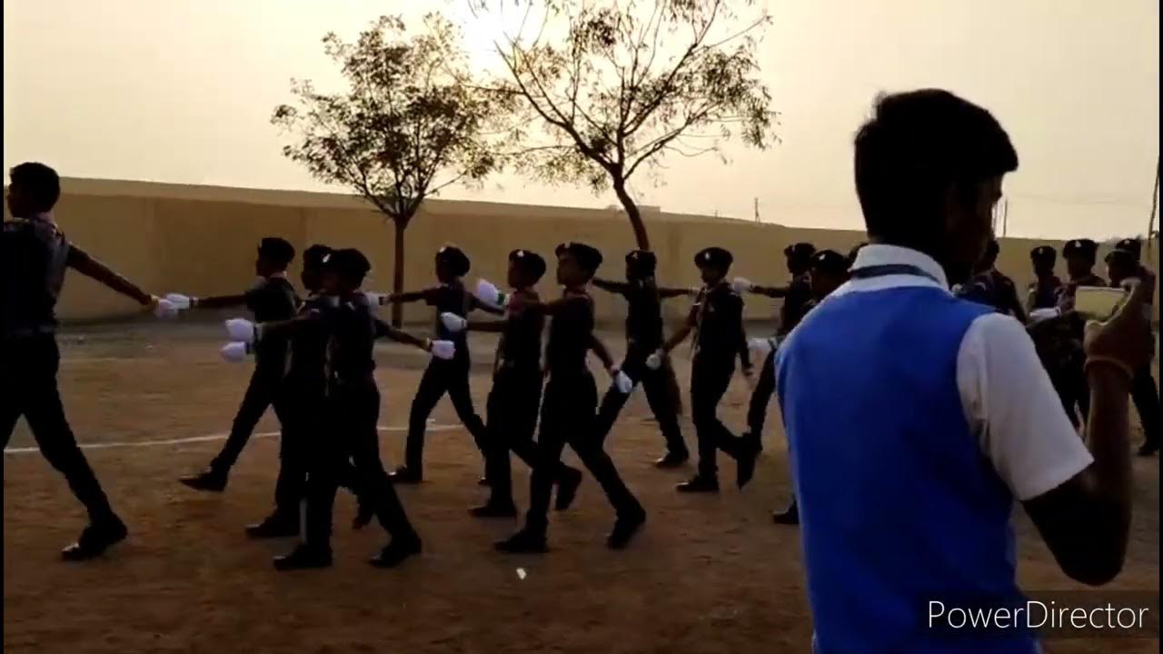 March Past Drums with Beat Scouts and Guides March Past in National