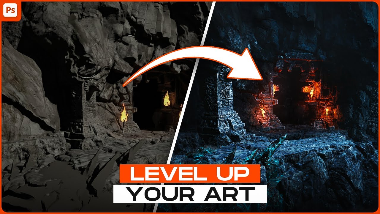 Paint Digital Art Like a PRO | Concept Art Paint Over - YouTube