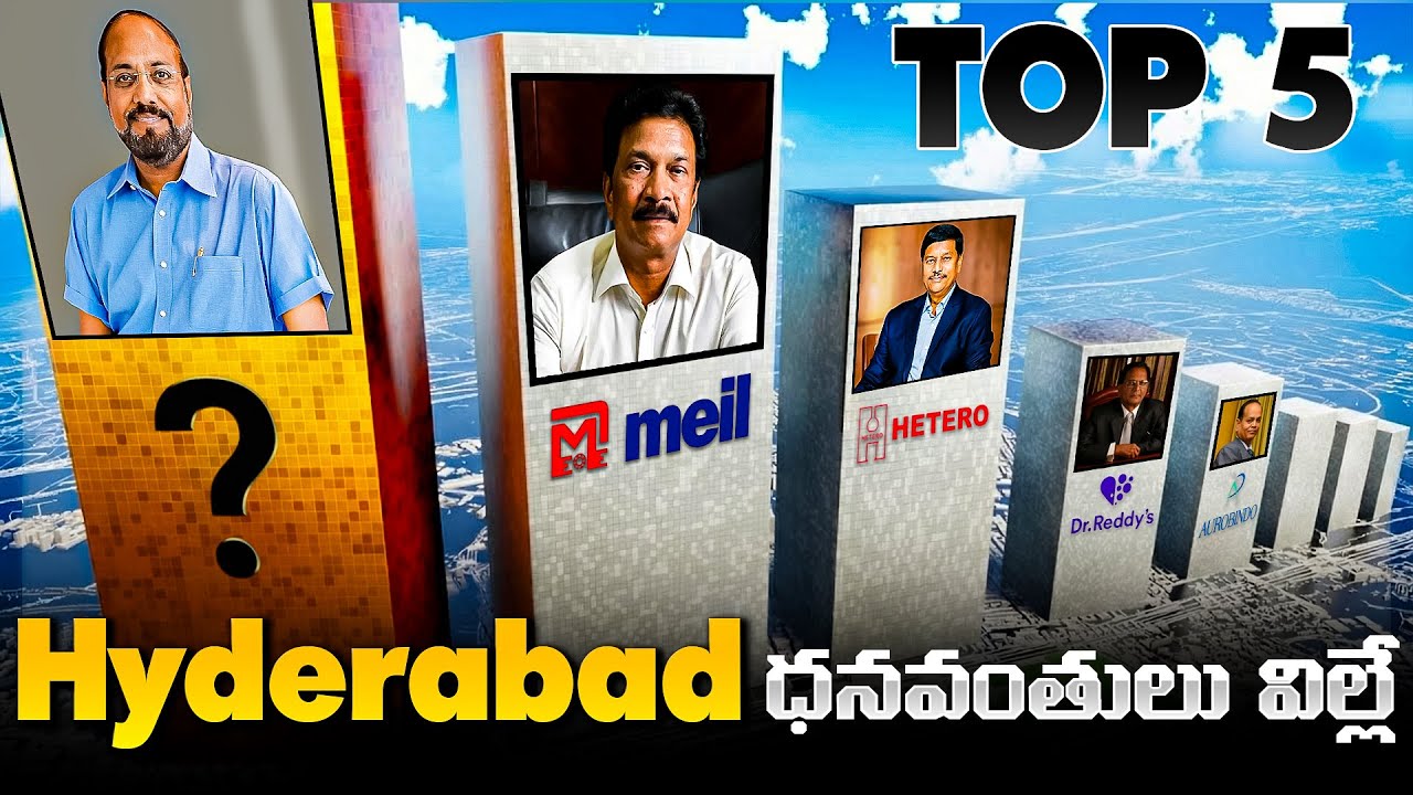 Hyderabad Top 5 Richest people 2025 | Billionaires in hyderabad