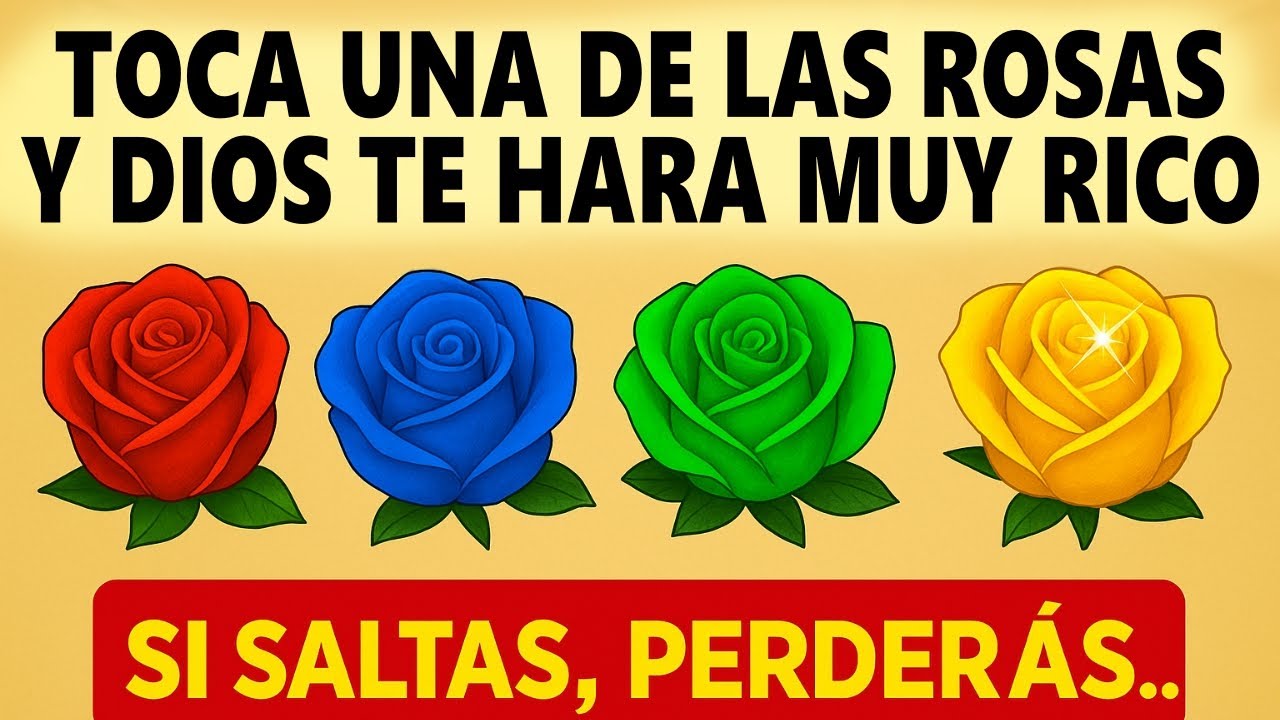 🙌✨ ¡Esta rosa trae la bendición divina! Tócala y prospera desde ahora 🌹