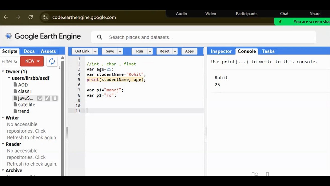 GEE Java script basics - YouTube